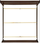 Elements International Louis Philippe King Panel Bed in Cherry