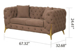 Galaxy Home Contempo Loveseat in Mocha