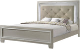 Elements International Platinum King Platform Bed in Golden Champagne image