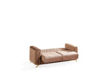 Galaxy Home Luna Loveseat in Copper