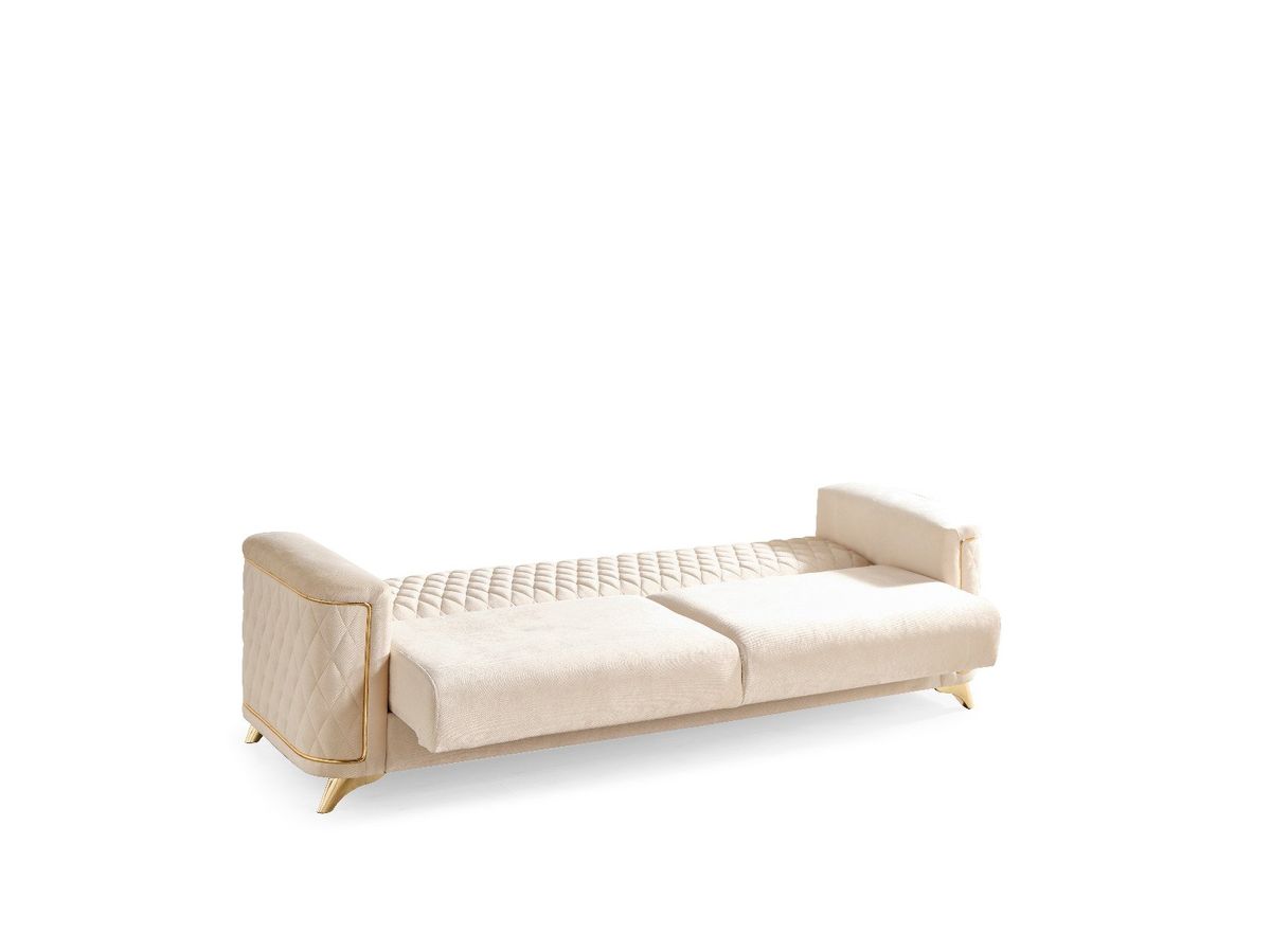 Galaxy Home Luna Sleeper Sofa in Ivory