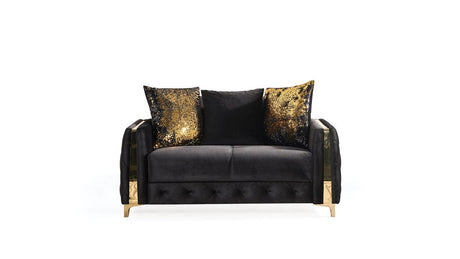 Galaxy Home Lust Loveseat in Black image