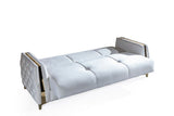Galaxy Home Lust Sleeper Sofa in Off White