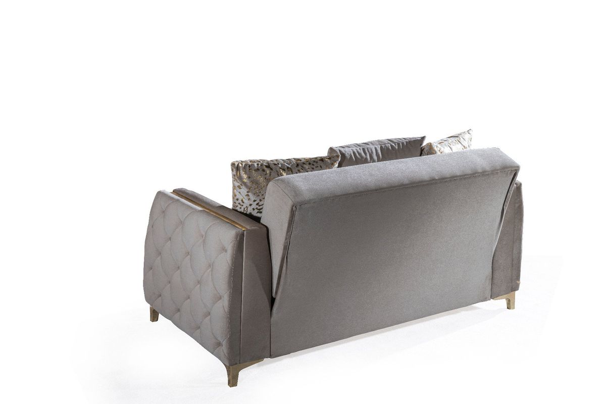 Galaxy Home Lust Loveseat in Taupe