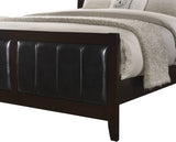 Elements International Lawrence Full Panel Bed in Espresso Lacquer