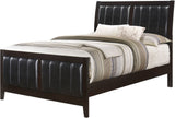 Elements International Lawrence Queen Panel Bed in Espresso Lacquer image