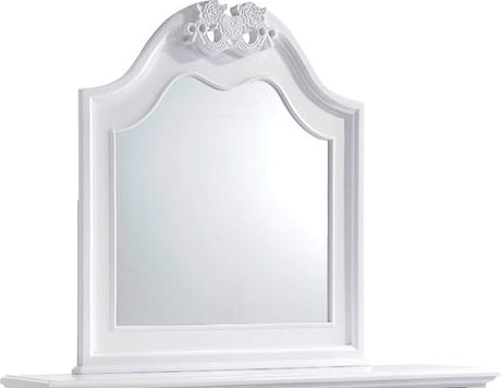 Elements International Alana Mirror in White Lacquer image