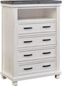 Elements International Madison Chest in White image