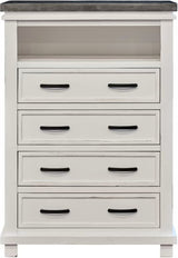 Elements International Madison Chest in White
