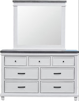 Elements International Madison Mirror in White