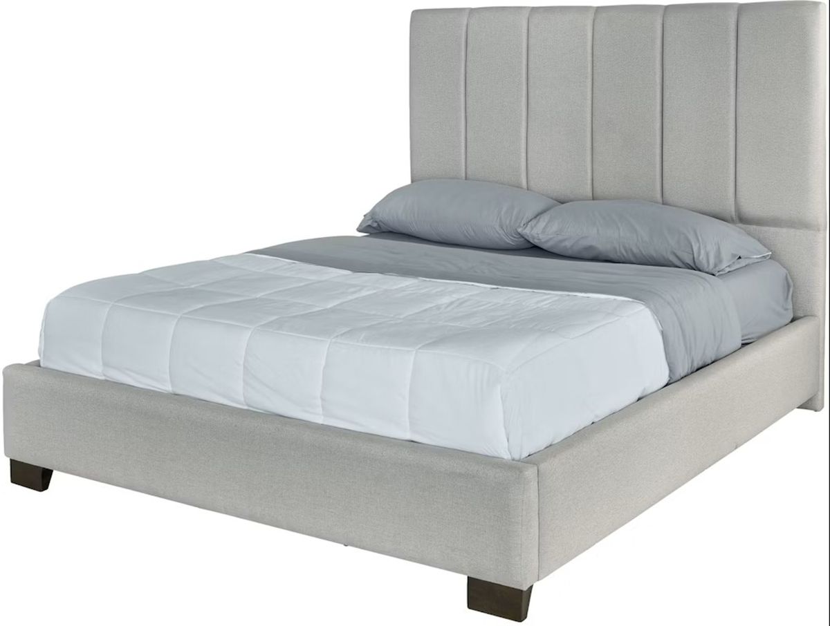 Elements International Magnum Queen Panel Bed in Grey image