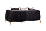 Galaxy Home Majesty Loveseat in Black