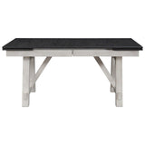 Crown Mark Maribelle Rectangular Dining Table in Chalk/Grey
