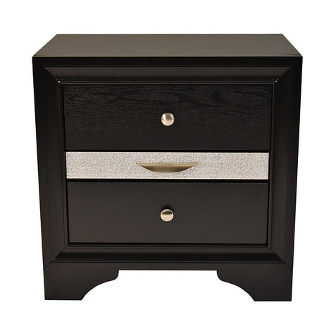 Galaxy Home Matrix Nightstand in Black image