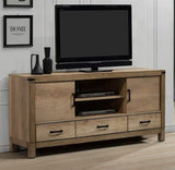 Crown Mark Furniture Matteo 3 Drawer TV Stand in Brown image