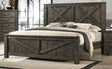 Elements International Maverick Queen Panel Bed in Dark Brown image