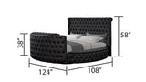 Galaxy Home Maya King Bed in Black
