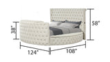 Galaxy Home Maya King Bed in Cream image
