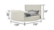 Galaxy Home Maya Queen Bed in Cream image