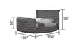 Galaxy Home Maya Queen Bed in Gray image