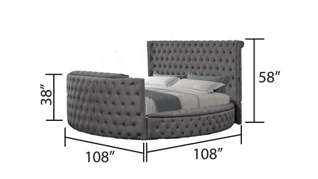 Galaxy Home Maya Queen Bed in Gray image