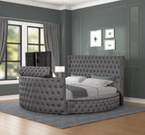 Galaxy Home Maya King Bed in Gray image