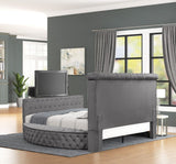 Galaxy Home Maya Queen Bed in Gray