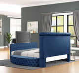 Galaxy Home Maya Queen Bed in Navy