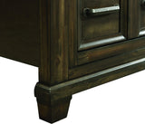 Elements International McCabe King Storage Bed in Distressed Lacquer