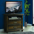 Elements International McCabe Media Chest in Distressed Lacquer image