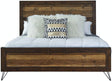 Elements International Cruz Queen Panel Bed in Brown image
