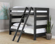 Elements International Vista Twin over Twin Bunk Bed with Ladder in Grey image