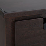 Elements International Vista Nightstand in Brown