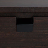 Elements International Vista Nightstand in Brown