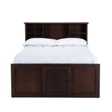 Elements International Vista Captain Bed Full Storage Bed in Brown
