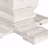 Elements International Condesa Round Dining Table in White