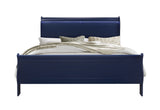 CHARLIE BLUE KING BED WITH LED, DRESSER, MIRROR, NIGHTSTAND