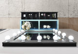LEXI GREY VANITY SET WITH STOOL
