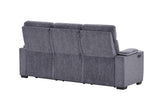 U1895 GREY P2 RECLINING SOFA WITH IS AND LED