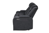 U8000 BLACK PWR REC SOFA W/PHR, DDT, READING LIGHT & LED LIGHT