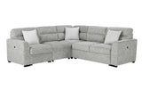 U9401 NICKEL SOFA BED SECTIONAL WITH 3 PILLOWS