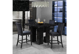 D04 BLACK BAR TABLE + 6 D04BS
