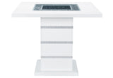 MONACO WHITE BAR TABLE + 6 MONACO BS-N