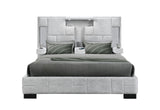 OSCAR GREY QUEEN BED NO WOOD TRIM
