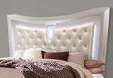 PARIS CHAMPAGNE QUEEN BED GROUP WITH LED