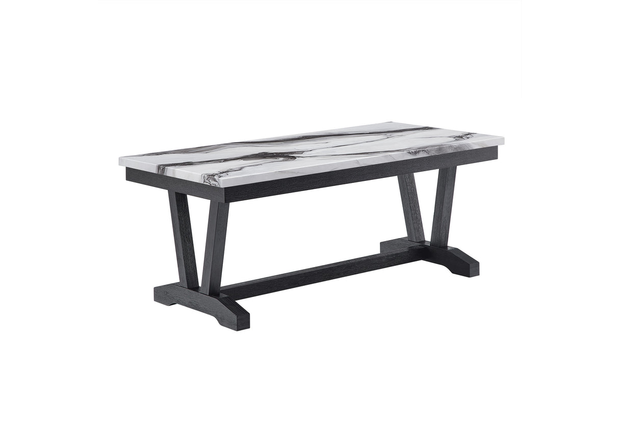T1319 Blk/Wht Coffee Table