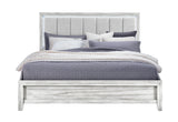 ELSIE GREY KING BED WITH LED