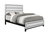 KATE WHITE QUEEN BED, DRESSER, MIRROR, NIGHTSTAND