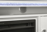 LILY WHITE ENTERTAINMENT UNIT 72 W/ LED, SPEAKERS, CRYSTAL INSERTS