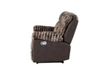 U6028 BROWN CONSOLE RECLINING LOVESEAT